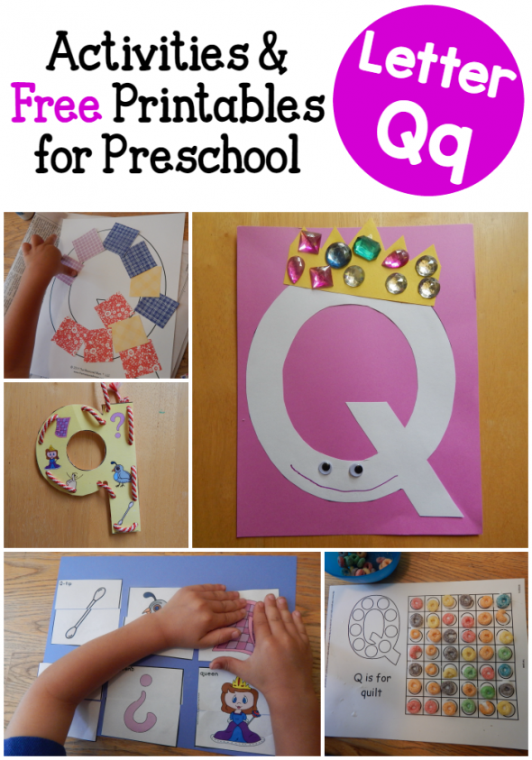 Look at all the fun we had learning about letter Q! You'll find a variety of free printables in this collection of letter Q activities.