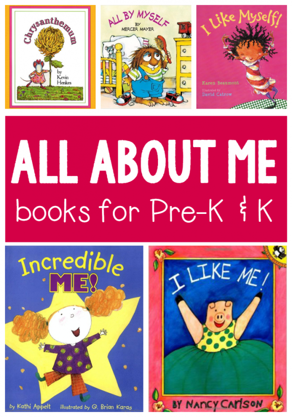 This all about me book list is great for an all about me preschool theme! 
