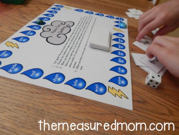 rainy day spelling game 1