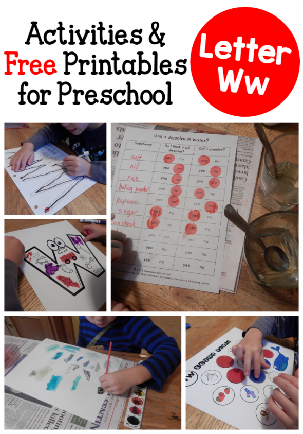 Check out this variety of fun and creative letter W activities for preschoolers!