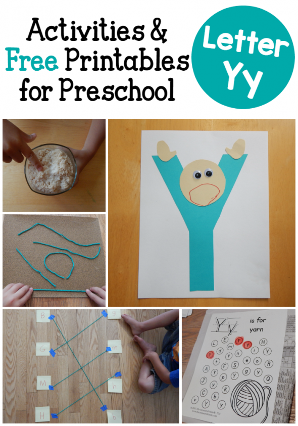 Check out this fun collection of letter Y activities! You'll find ideas for hands-on learning, plus links to free printables!