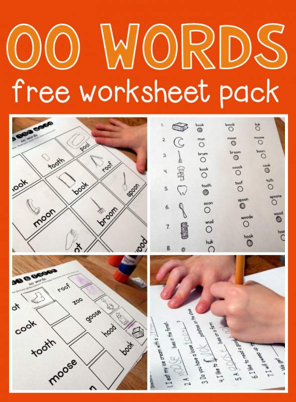 I love the variety of oo words activities in this oo words worksheets pack! 