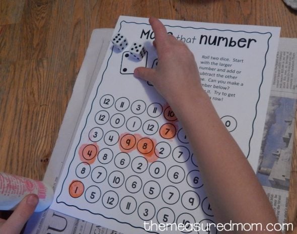 addition and subtraction game 3