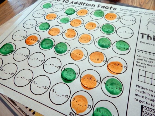 9 NO PREP addition games that teach addition strategies! Great addition activities for kindergarten and first grade! 
