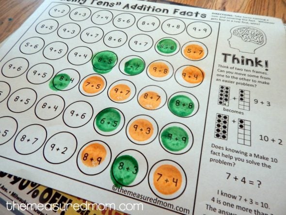 9 NO PREP addition games that teach addition strategies! Great addition activities for kindergarten and first grade! 