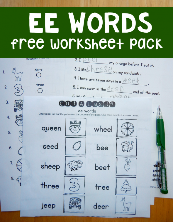 ee words worksheets