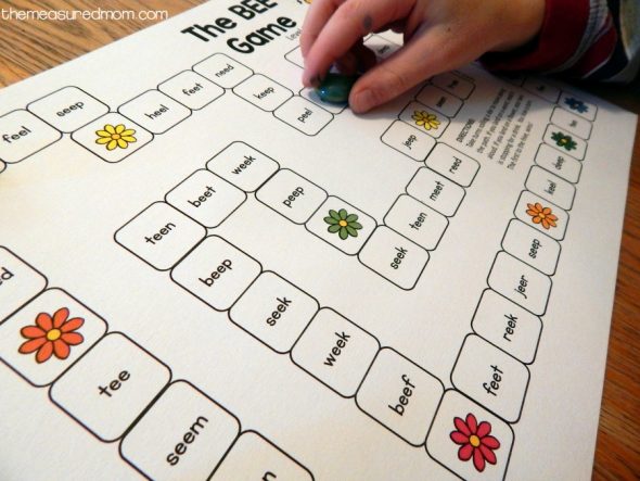 free printable game for ee words 1