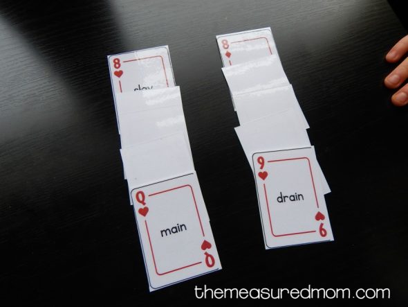 war card game for ai and ay words4