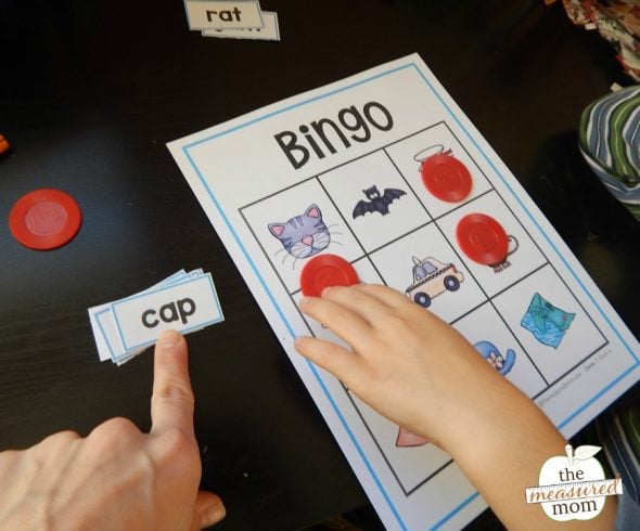 You'll love this free printable - short vowel bingo with pictures! Get 10 games in the free download - plus 10 more game with just the words.