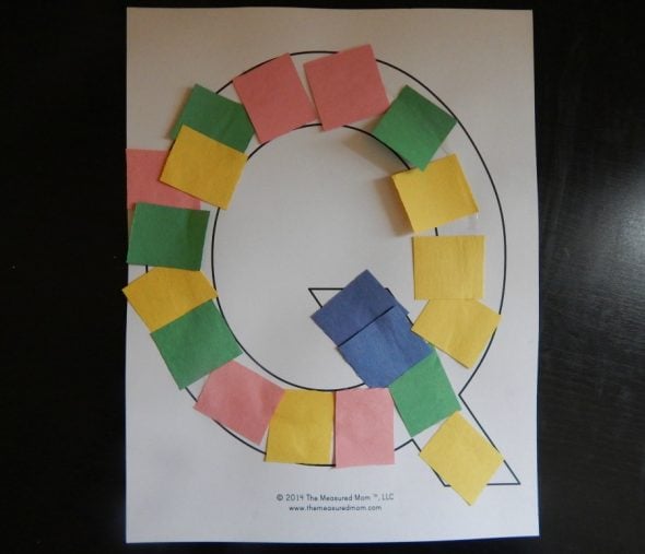 Try these simple letter Q activities for 2 year olds!