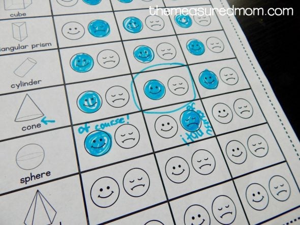 Download these free 3D shape worksheets!