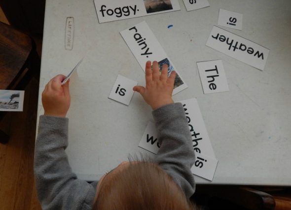 Grab this free weather activity for your young learners. Making pocket chart sentences is so much fun! 