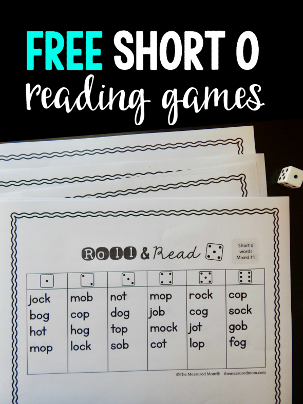 Grab these free phonics games for short o words!