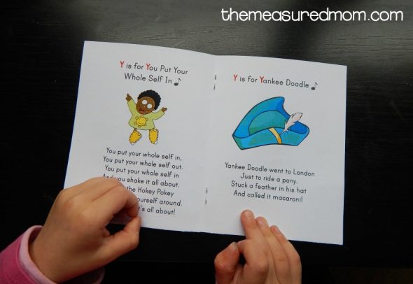 letter Y activities for 2-year-olds