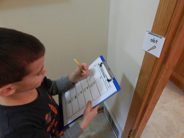 write the room recording sheet