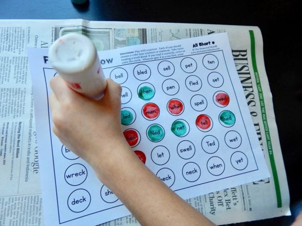 Print these free games for helping your learners master short e words!