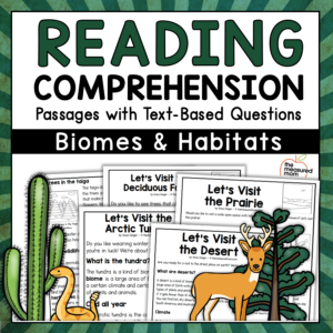 36 Reading Comprehension Passages about Biomes & Habitats