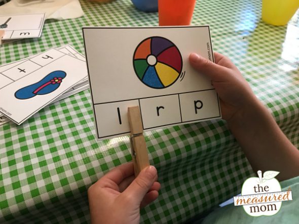 clip cards for ending sounds