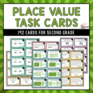 Place Value Task Cards for 2nd Grade