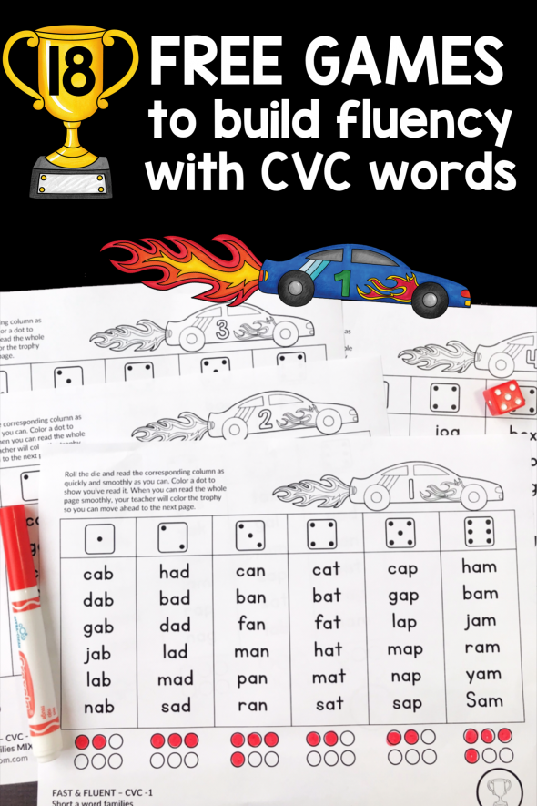 free games to help get fluency with CVC words