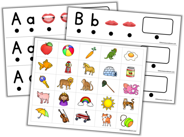 Printable for teaching letter sounds - Reach All Readers