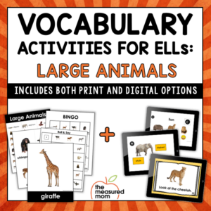 ESL Vocabulary Bundle: Large Animals