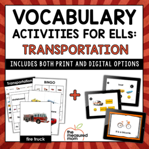 ESL Vocabulary Bundle: Transportation