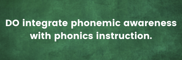 Do's and don'ts for teaching phonemic awareness - Reach All Readers