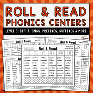 Roll & Read - Level 3 - Diphthongs - Prefixes - Suffixes & More