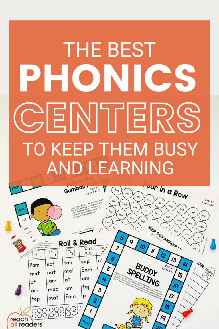 Phonics centers that will keep students busy and learning - Reach All ...