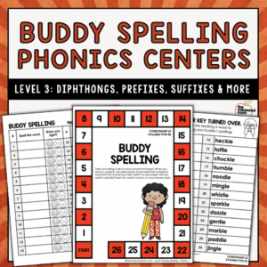 Phonics Games - Buddy Spelling - Level 3 - Diphthongs - Prefixes - Suffixes & More