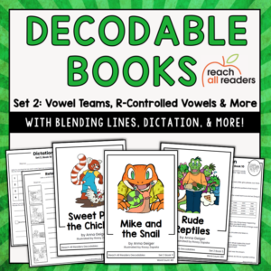 Decodable Books & Lessons Set 2: Vowel Teams, R-Controlled Vowels, and more