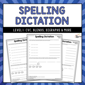 Spelling Dictation - Level 1