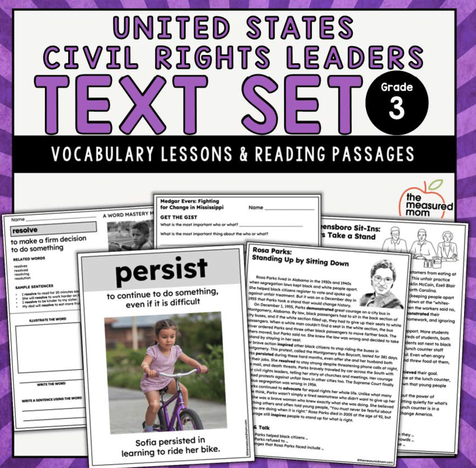Civil Rights Bold Text United States Civil Rights Leaders: Text Set for 3rd Grade - Reach All ...