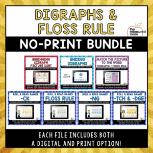 Digraphs & Floss Rule No-Print Bundle