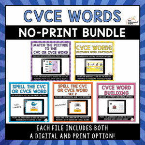 CVCE Words No-Print Bundle