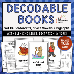 Decodable Books & Lessons Set 1a: CVC Words & Common Digraphs