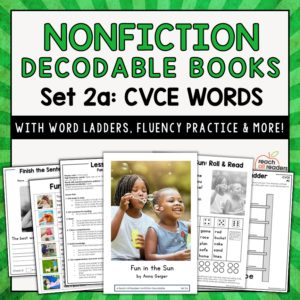 Nonfiction Decodable Books & Lessons for CVCE Words