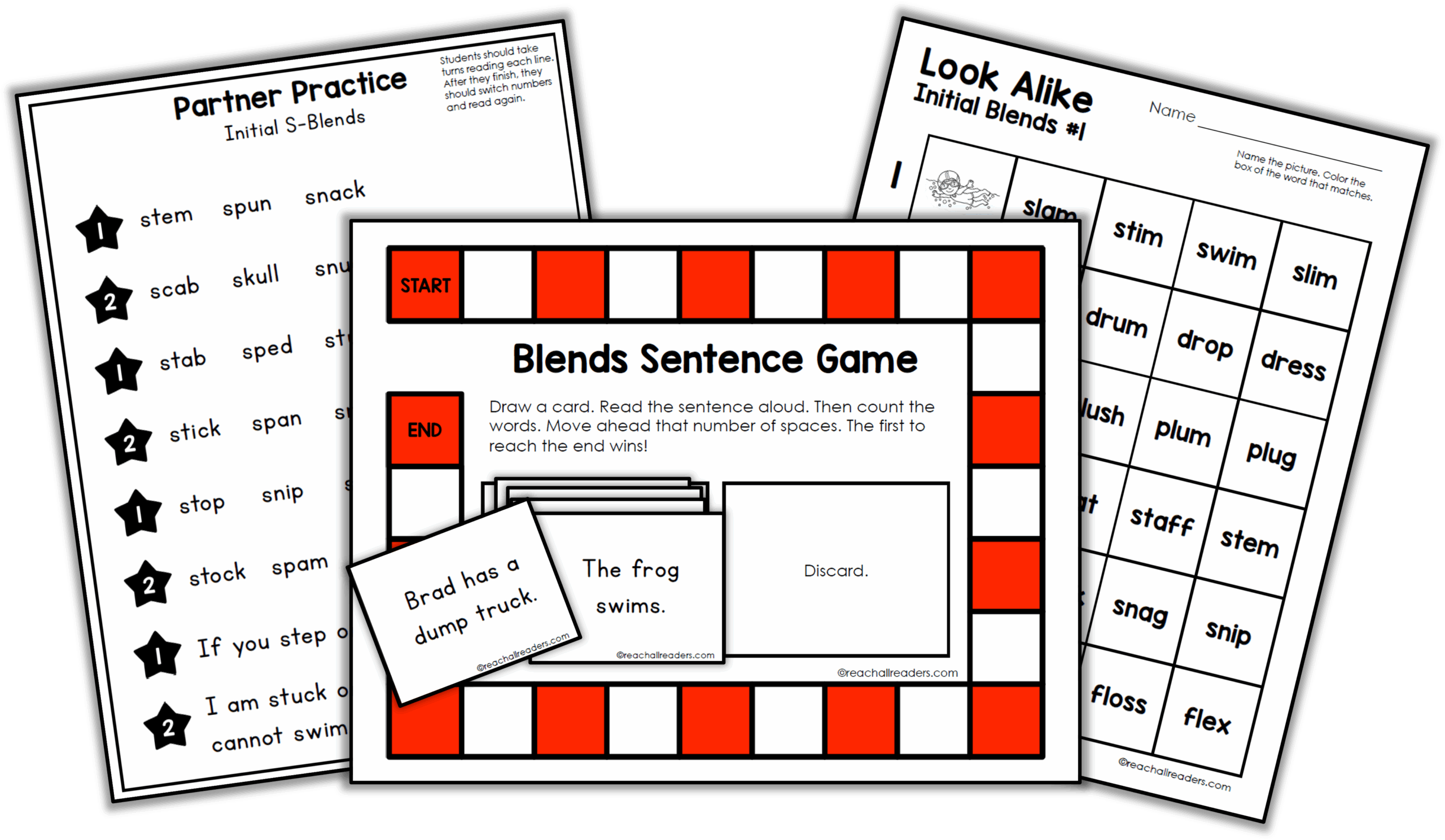 Free Sample of Initial Blends Resources from Reach All Readers Plus ...