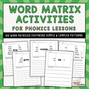 Word Matrix Activities