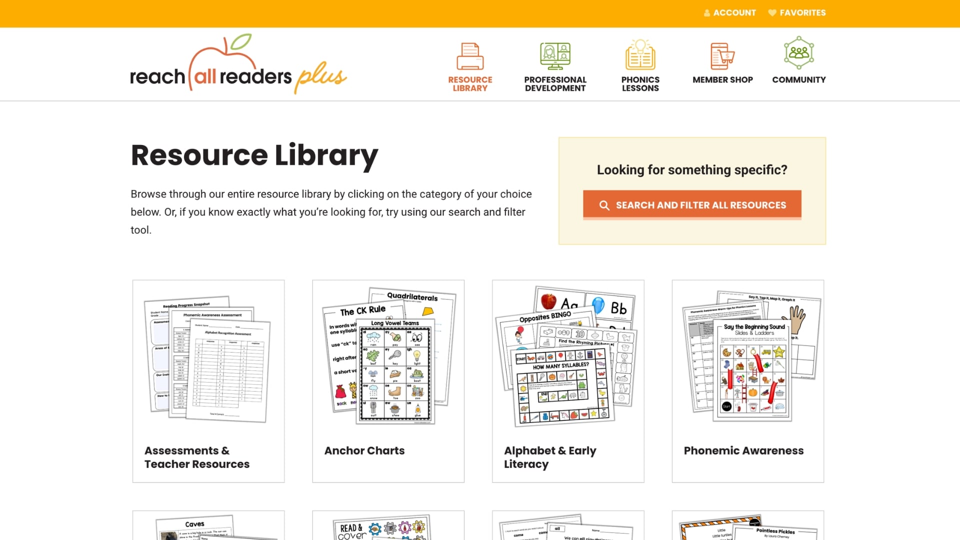 Reach All Readers resource library