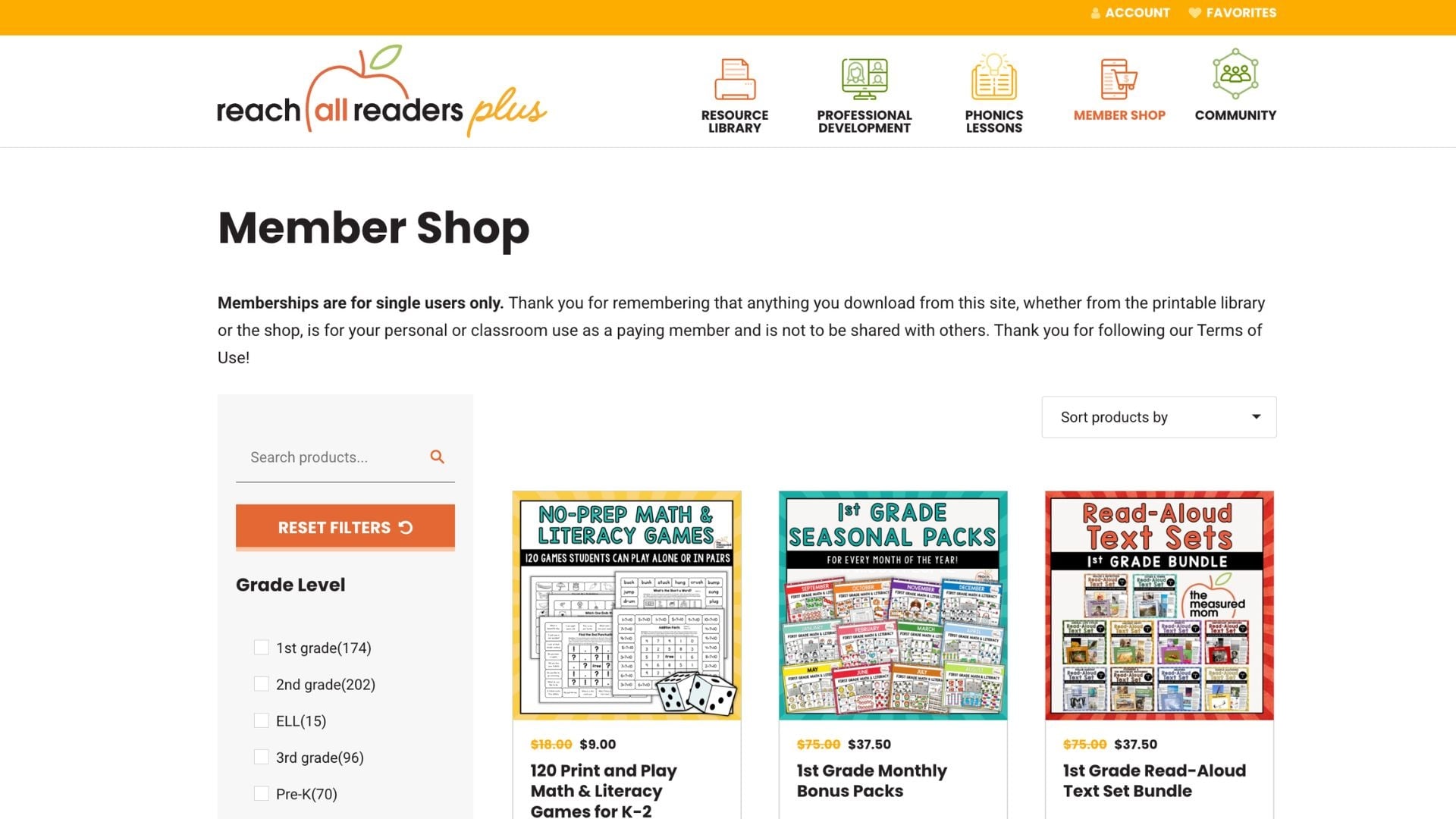 Reach All Readers shop