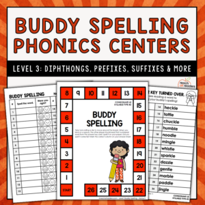 Phonics Games - Buddy Spelling - Level 3 - Diphthongs - Prefixes - Suffixes & More