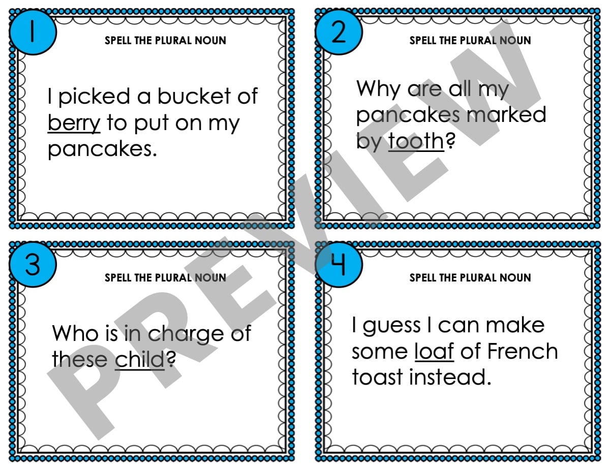 Spell the Plural Noun