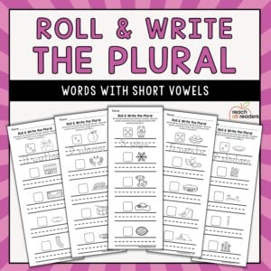 Roll & Write the Plural: Short Vowels